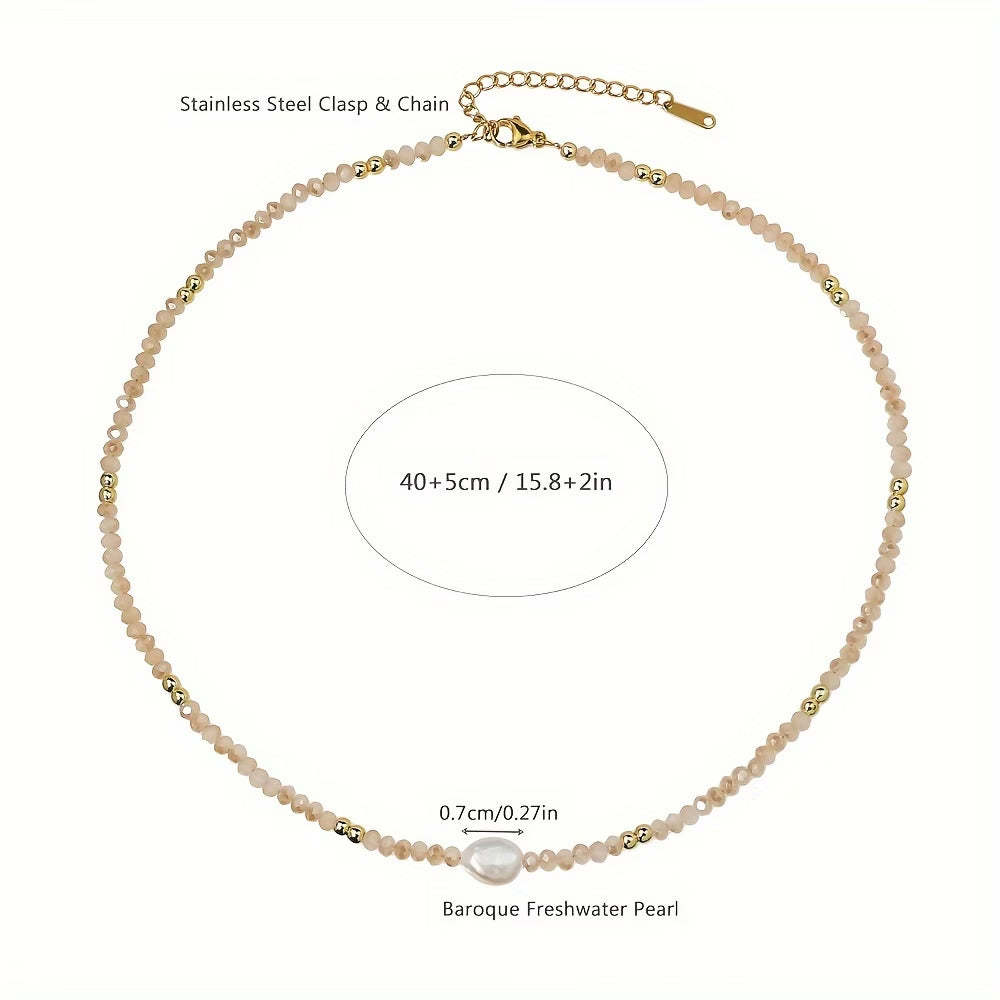 Elegant Pearl Necklace with Extender