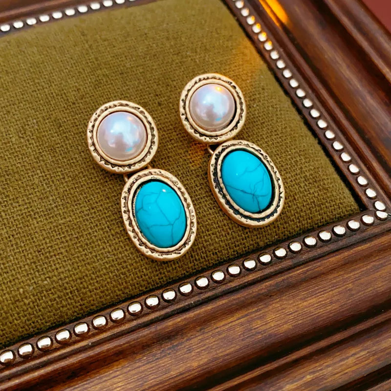 Elegant Pearl and Turquoise Set