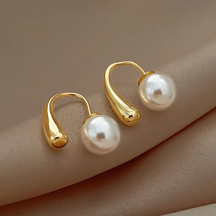 Elegant Pearl Drop Earrings