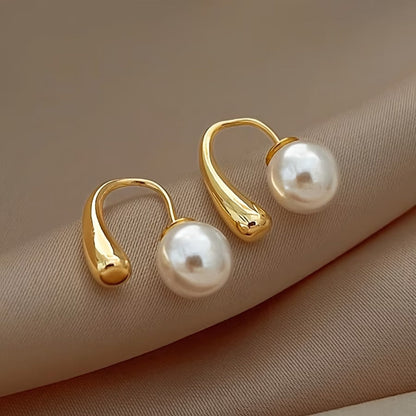Elegant Pearl Drop Earrings