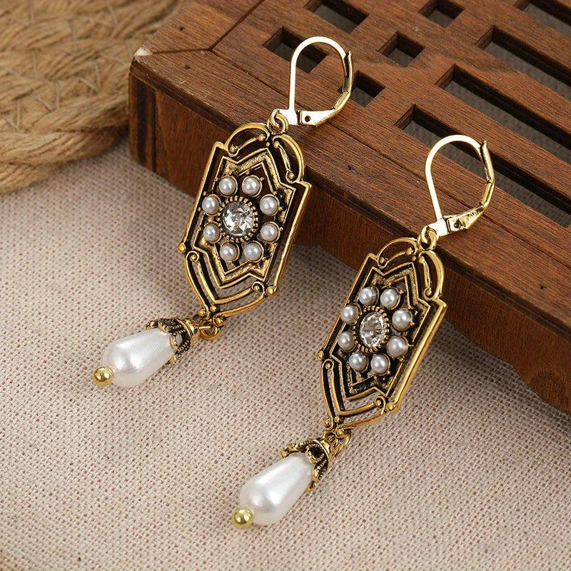 Elegant Vintage-Inspired Pearl Earrings