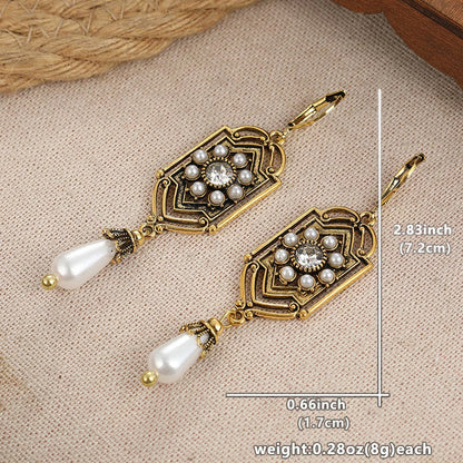 Elegant Vintage-Inspired Pearl Earrings