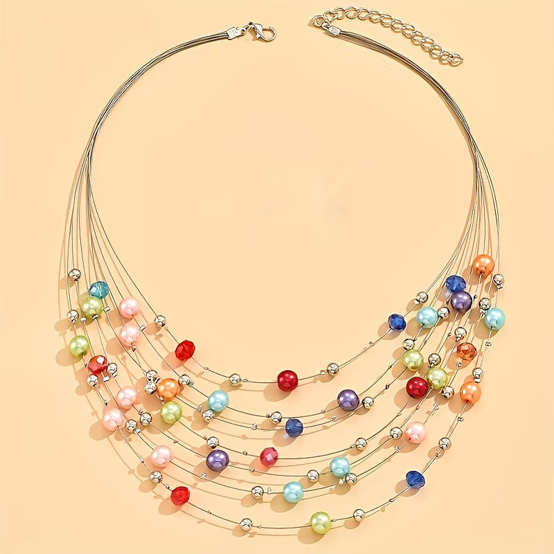 Elegant Multi-Layered Pearl Set