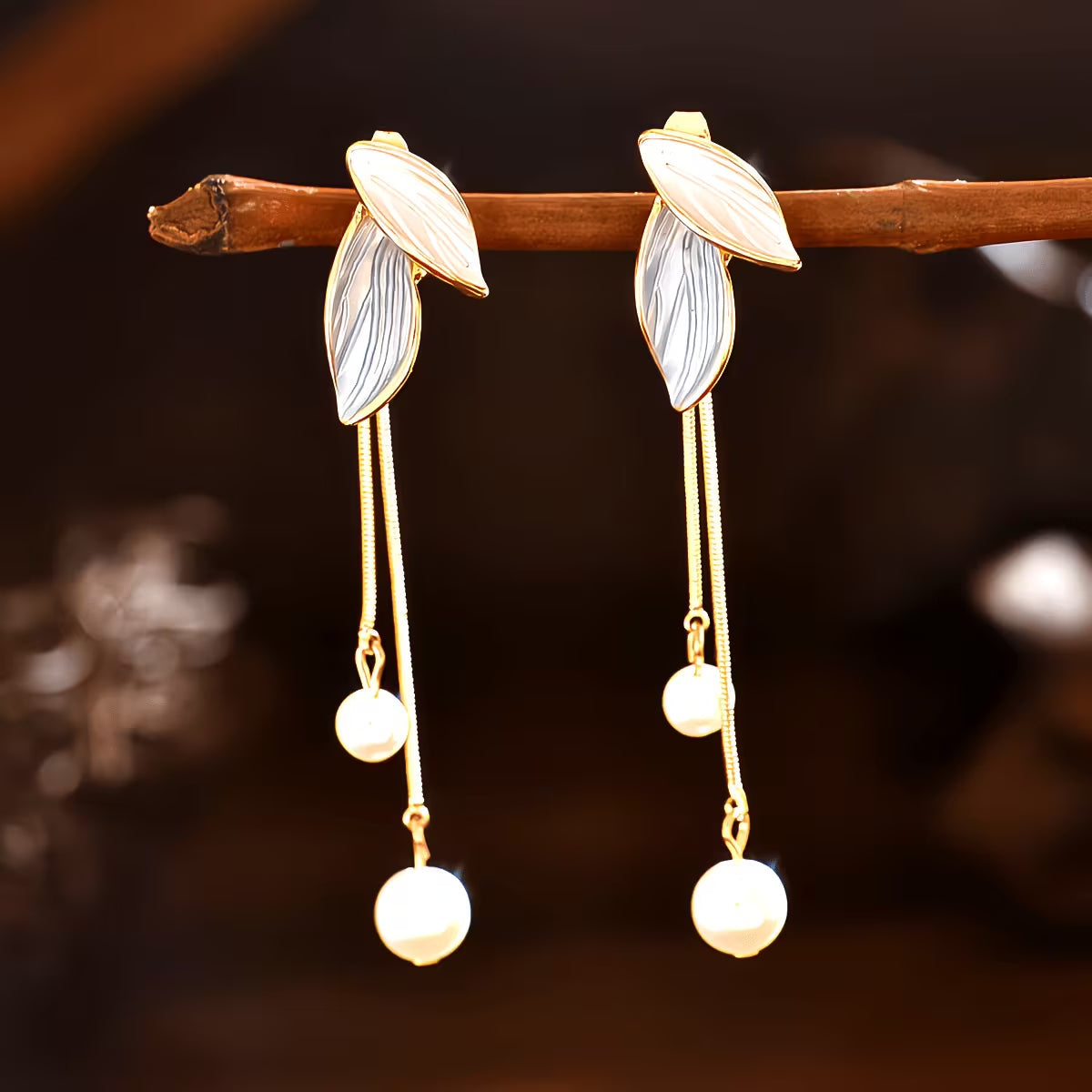 Elegant Pearl Drop Earrings