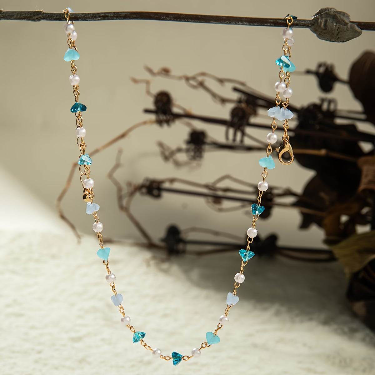 Elegant Pearl and Turquoise Bead Bracelet