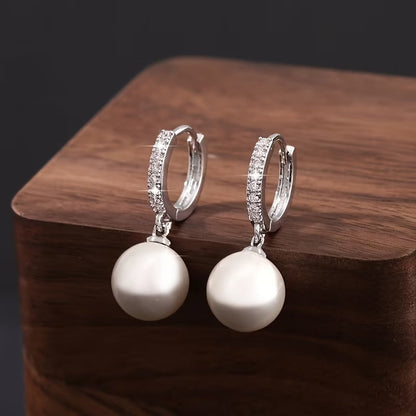 Elegant Pearl Drop Earrings