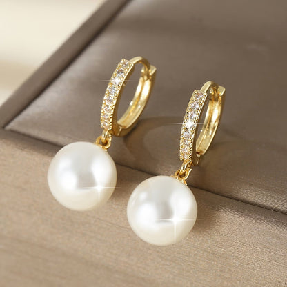 Elegant Pearl Drop Earrings