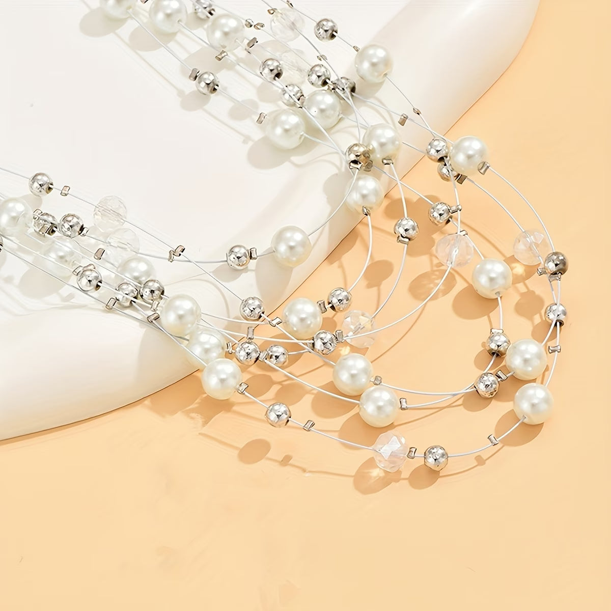 Elegant Multi-Layered Pearl Set