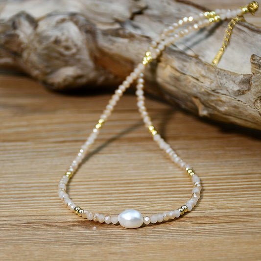 Elegant Pearl Necklace with Extender