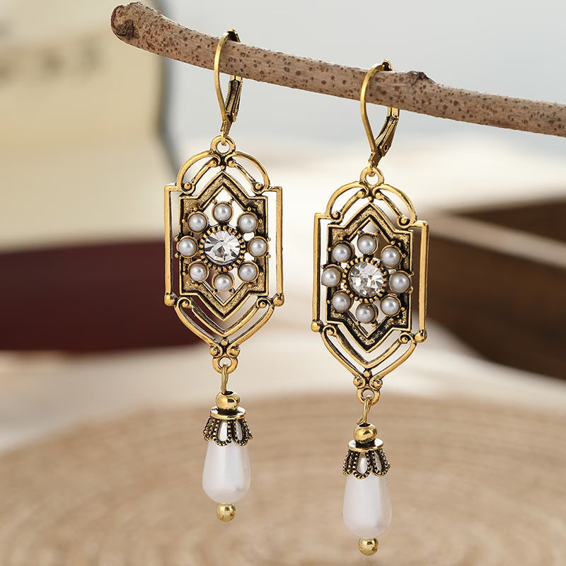 Elegant Vintage-Inspired Pearl Earrings