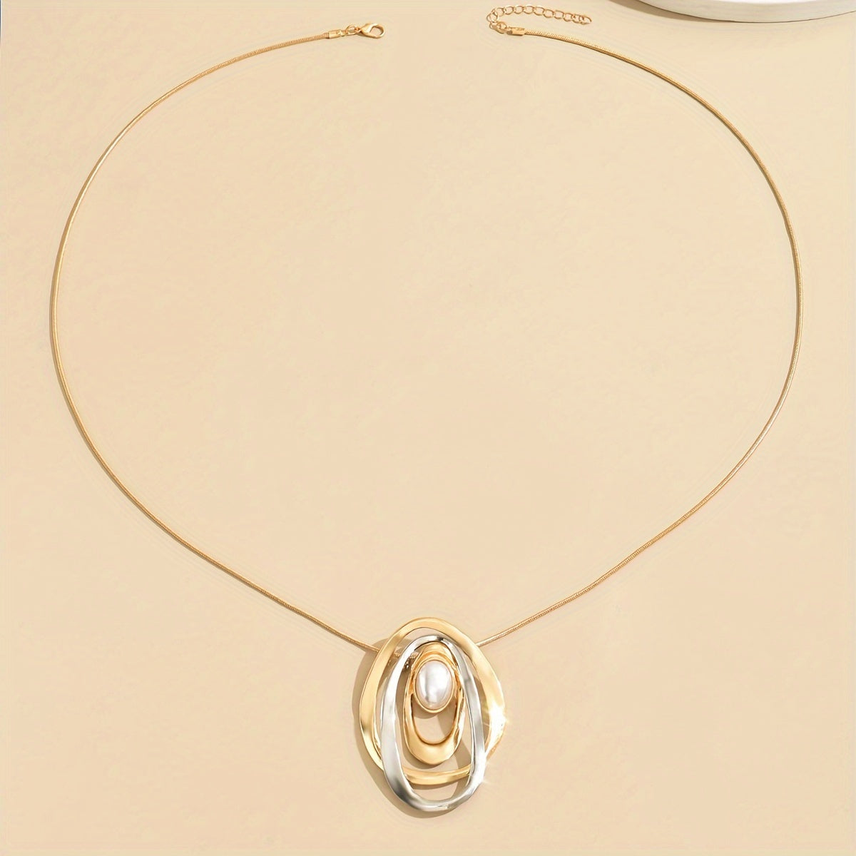 Elegant Pearl Cradle Necklace
