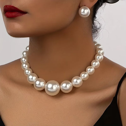 Timeless Vintage Pearl Necklace Set