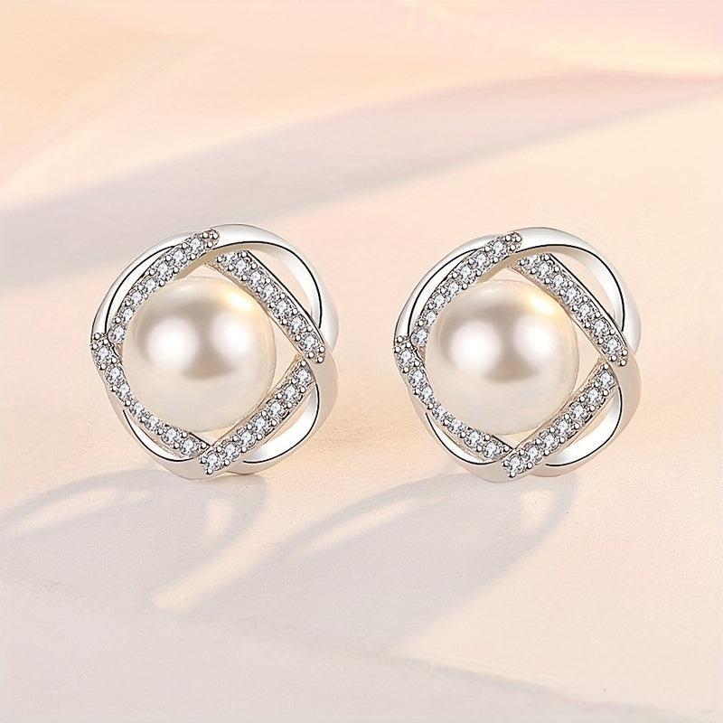 Elegant Pearl Swirl Jewelry Set