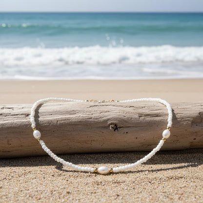 Elegant Pearl Beaded Necklace