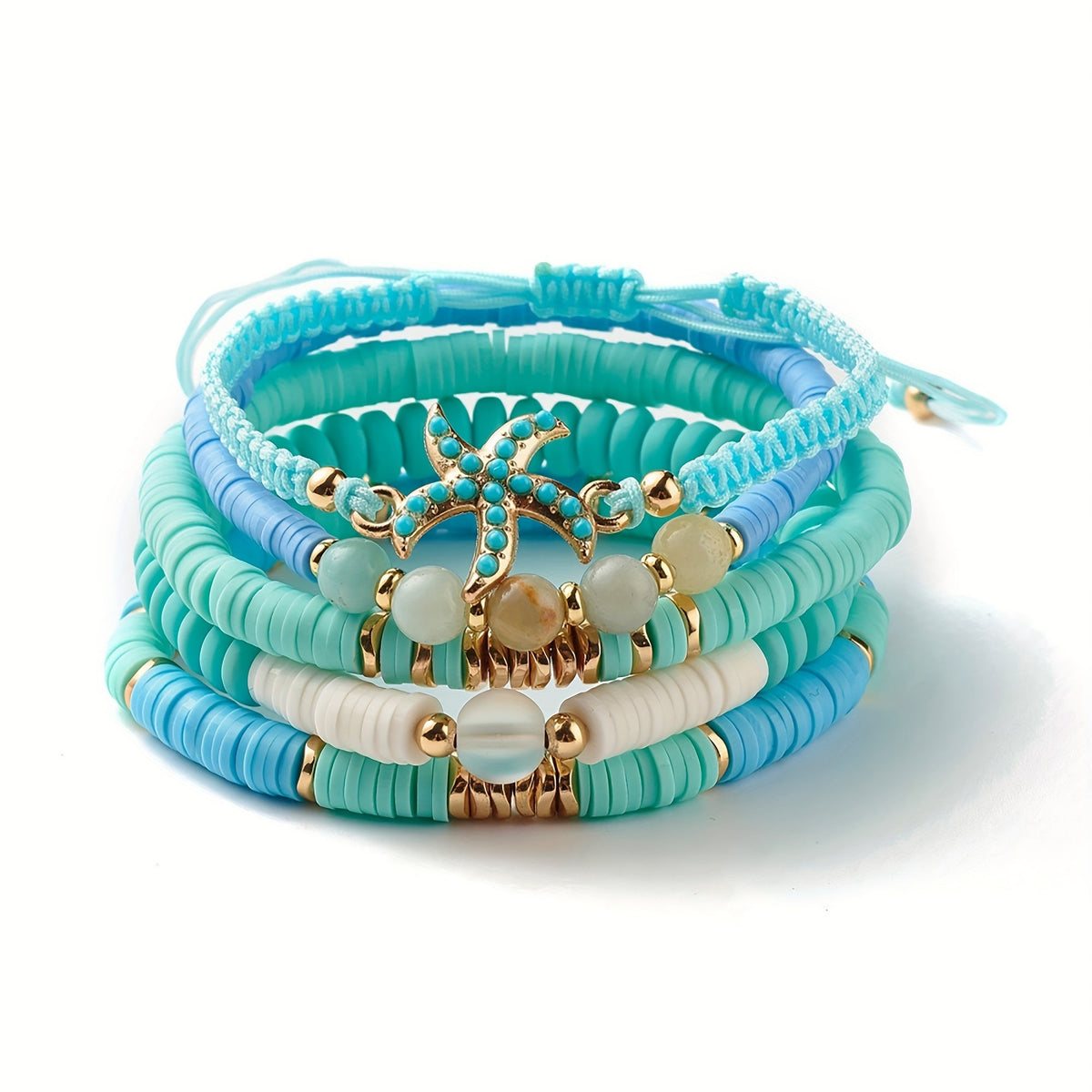 Elegant Pearl Coastal Bracelet Set