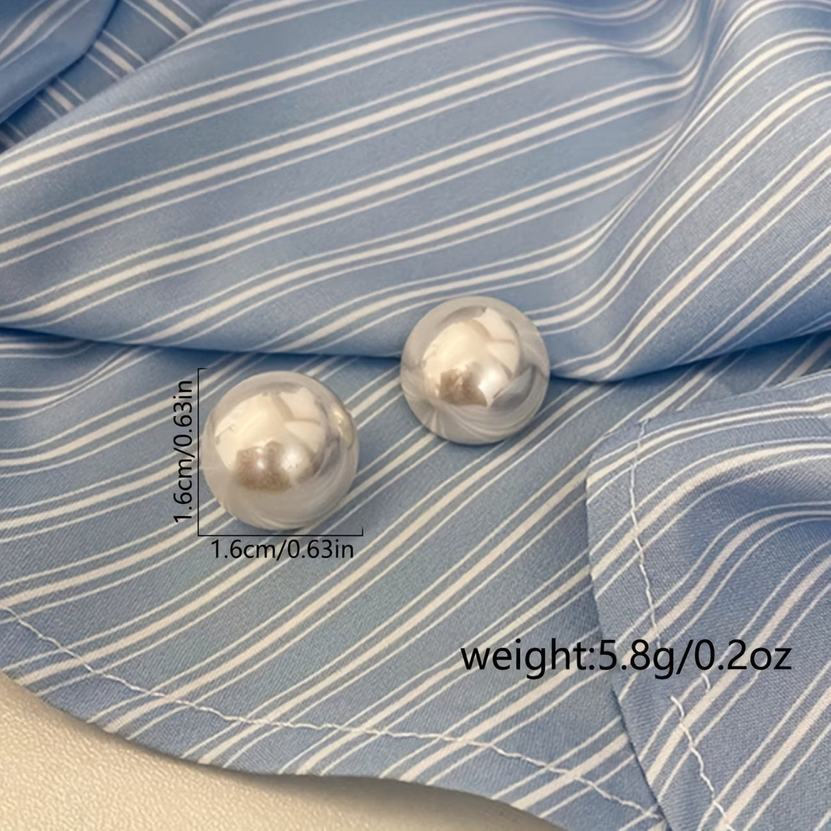 Elegant Pearl Stud Earrings