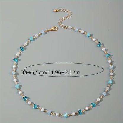 Elegant Pearl and Turquoise Bead Bracelet