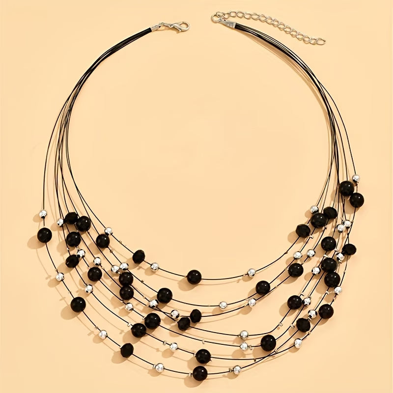 Elegant Multi-Layered Pearl Set