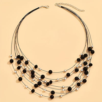 Elegant Multi-Layered Pearl Set