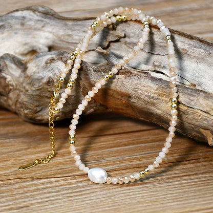Elegant Pearl Necklace with Extender