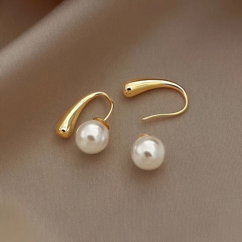 Elegant Pearl Drop Earrings
