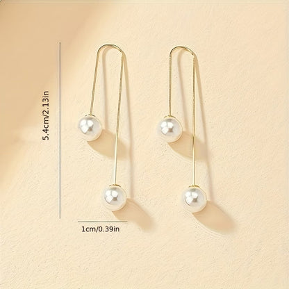 Elegant Pearl Drop Earrings