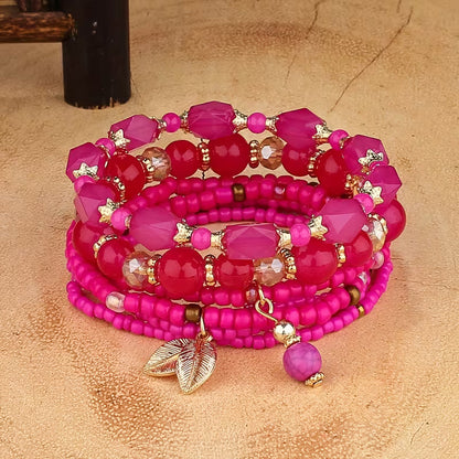 Elegant Pearl Layered Bracelet Set