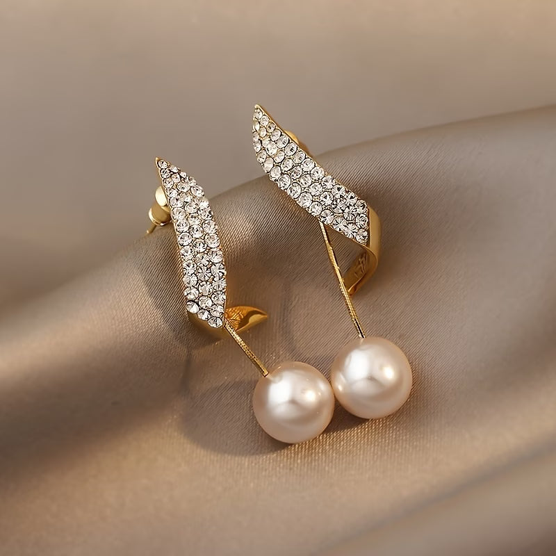 Elegant Pearl Drop Earrings