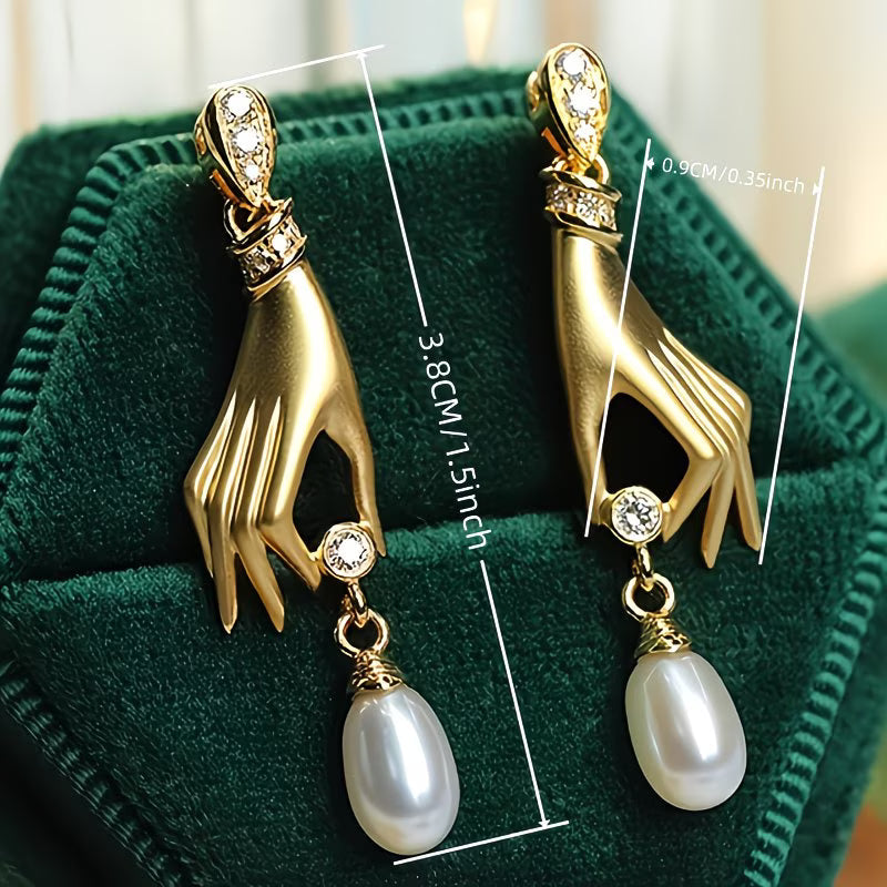Elegant Pearl Drop Earrings