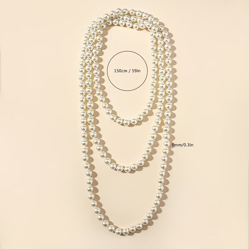 Elegant Double Pearl Necklace