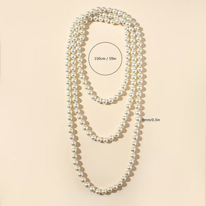 Elegant Double Pearl Necklace