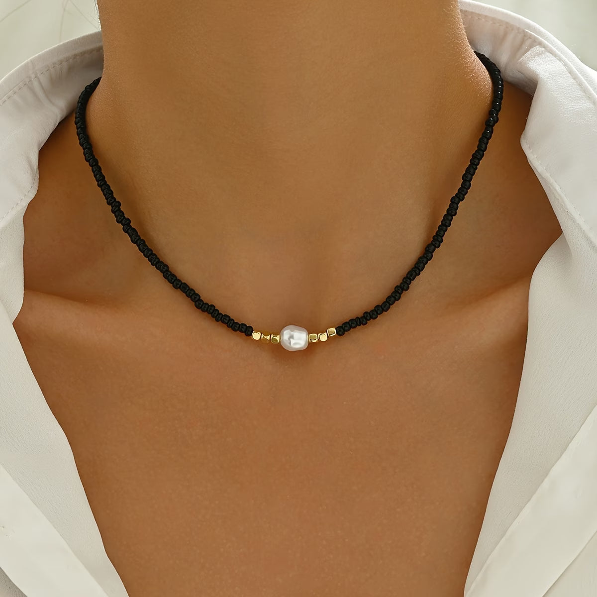 Elegant Pearl Necklace with Extender