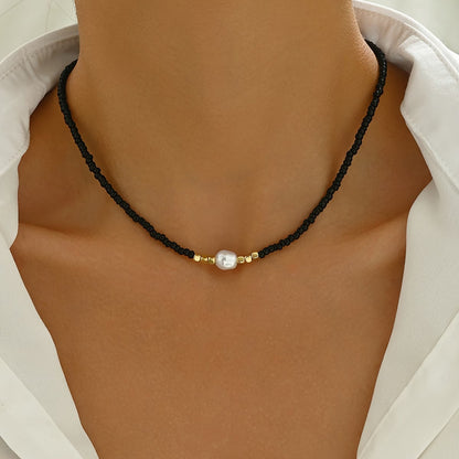 Elegant Pearl Necklace with Extender