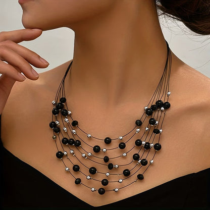 Elegant Multi-Layered Pearl Set