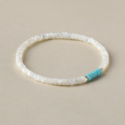 Elegant Turquoise Pearl Bracelet