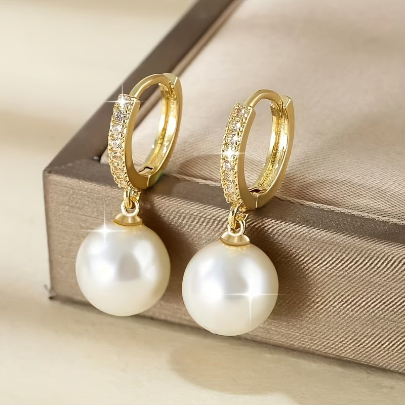 Elegant Pearl Drop Earrings