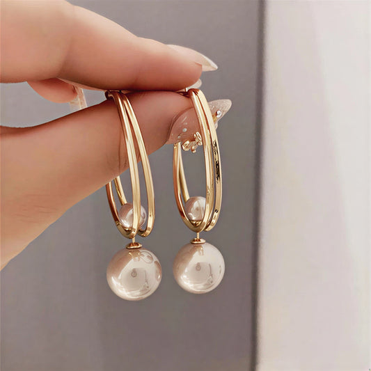 Elegant Vintage-Inspired Pearl Earrings
