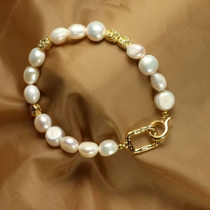 Sophisticated Baroque Pearl Bracelet