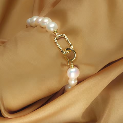 Sophisticated Baroque Pearl Bracelet
