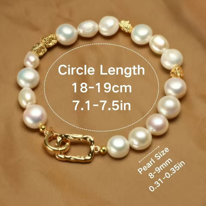 Sophisticated Baroque Pearl Bracelet
