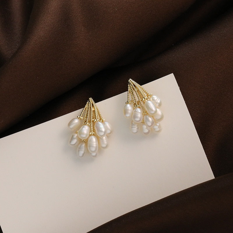 Elegant Pearl Drop Earrings