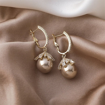 Elegant Pearl Drop Earrings