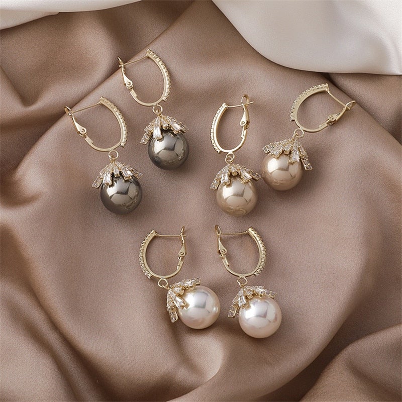 Elegant Pearl Drop Earrings