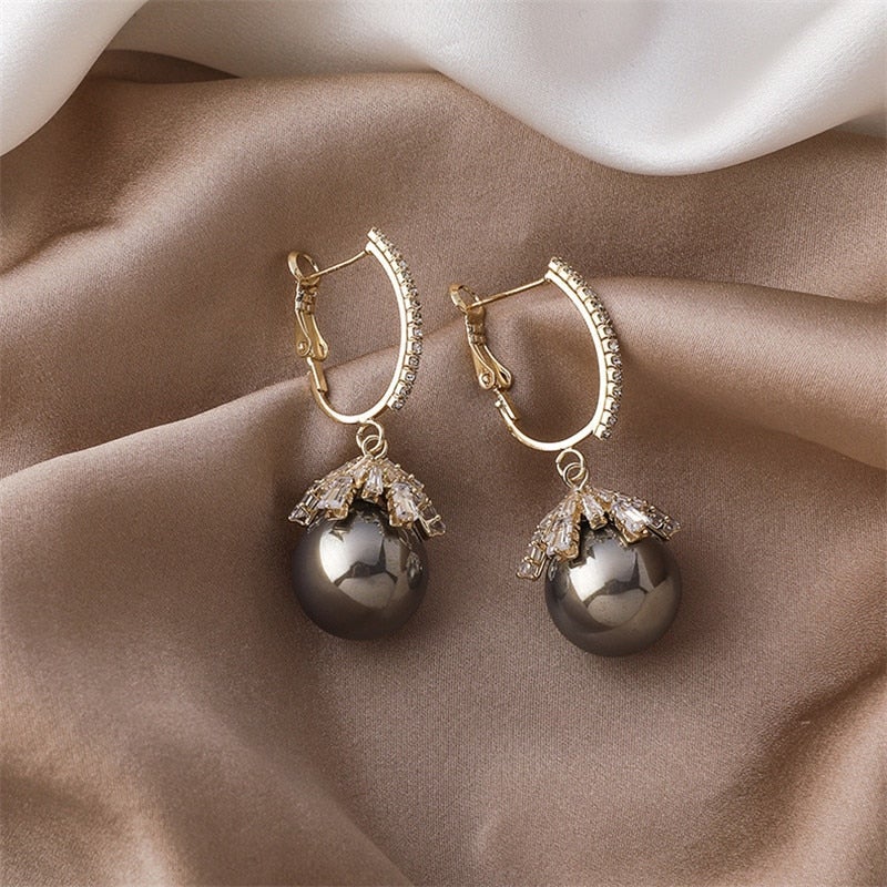 Elegant Pearl Drop Earrings