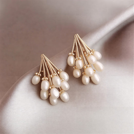 Elegant Pearl Drop Earrings