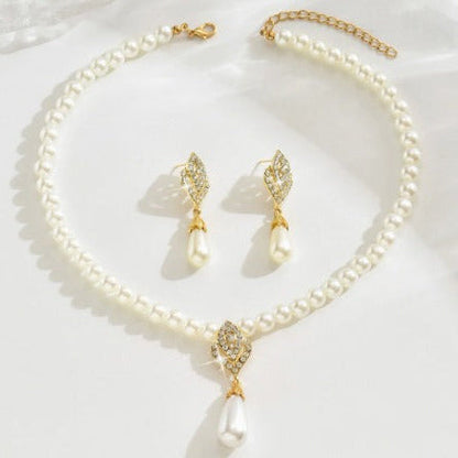 Timeless Pearl Drop Jewelry Set