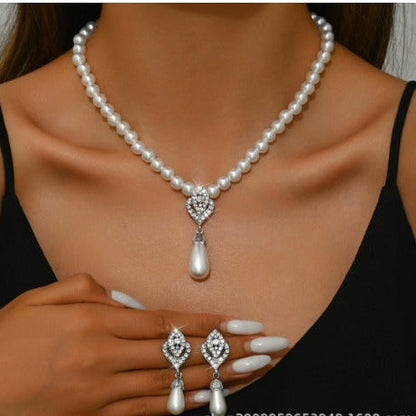 Timeless Pearl Drop Jewelry Set