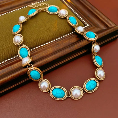 Elegant Pearl and Turquoise Set