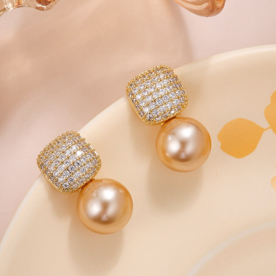 Elegant Pearl Drop Earrings
