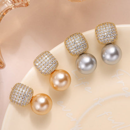 Elegant Pearl Drop Earrings